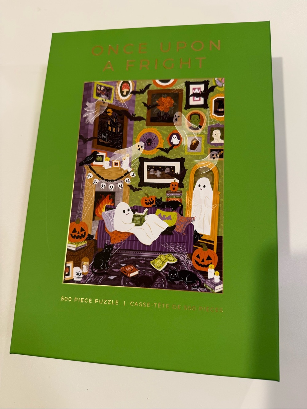 Hobbry Jessie Thiessen Once Upon a Fright 500 Piece Jigsaw Puzzle Halloween